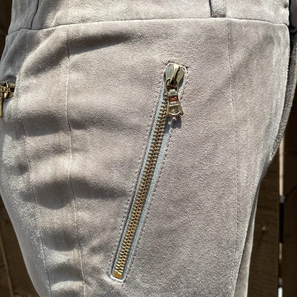 J Brand 100% Lamb Leather suede Moto style skinny pants - Picture 10 of 16